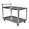 Vestil Aluminum Service Cart, 2 Shelves, 28x48, Aluminum, 660 lb Load Capacity, 2 Shelves, 27.875" W SCA2-2848 - alternate 1